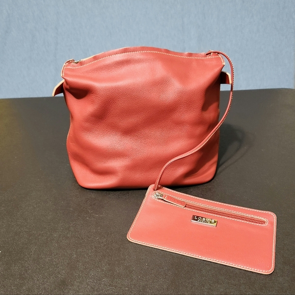 Loewe Handbags - Loewe red leather hand bag
